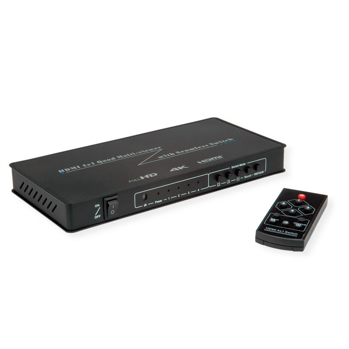 HDMI 4x1 QUAD Multi-Viewer Switch Audio- & Video-Adapter