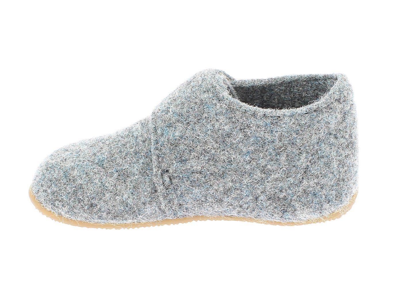 Living Kitzbühel Klettschuh Filz (Wolle) Unifarben grau Kleinkinder (20-26) Hausschuh