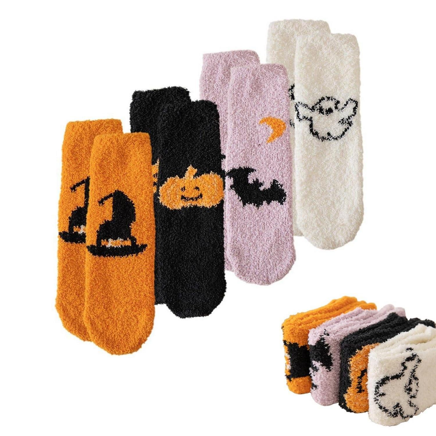 LuxusKollektion Kuschelsocken Kuschelsocken Halloween 4 Paar