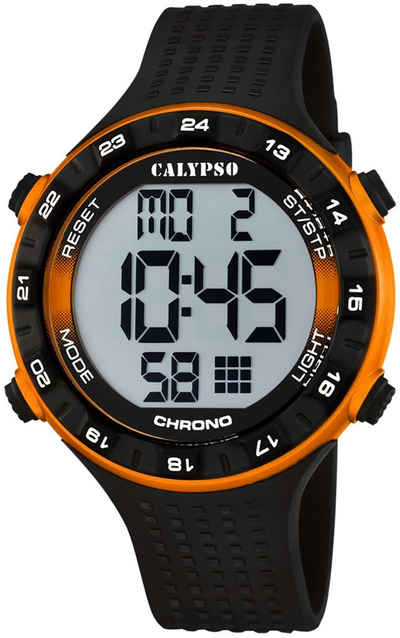 CALYPSO WATCHES Chronograph Digital For Man, K5663/3, Armbanduhr, Quarzuhr, Herrenuhr, Datum, Digitalanzeige, Stoppfunktion