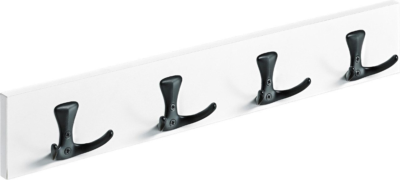 Hettich Garderobenleiste Hettich Holzgarderobe 4 Haken 50,0 x 8,0 x 4,6 cm günstig online kaufen