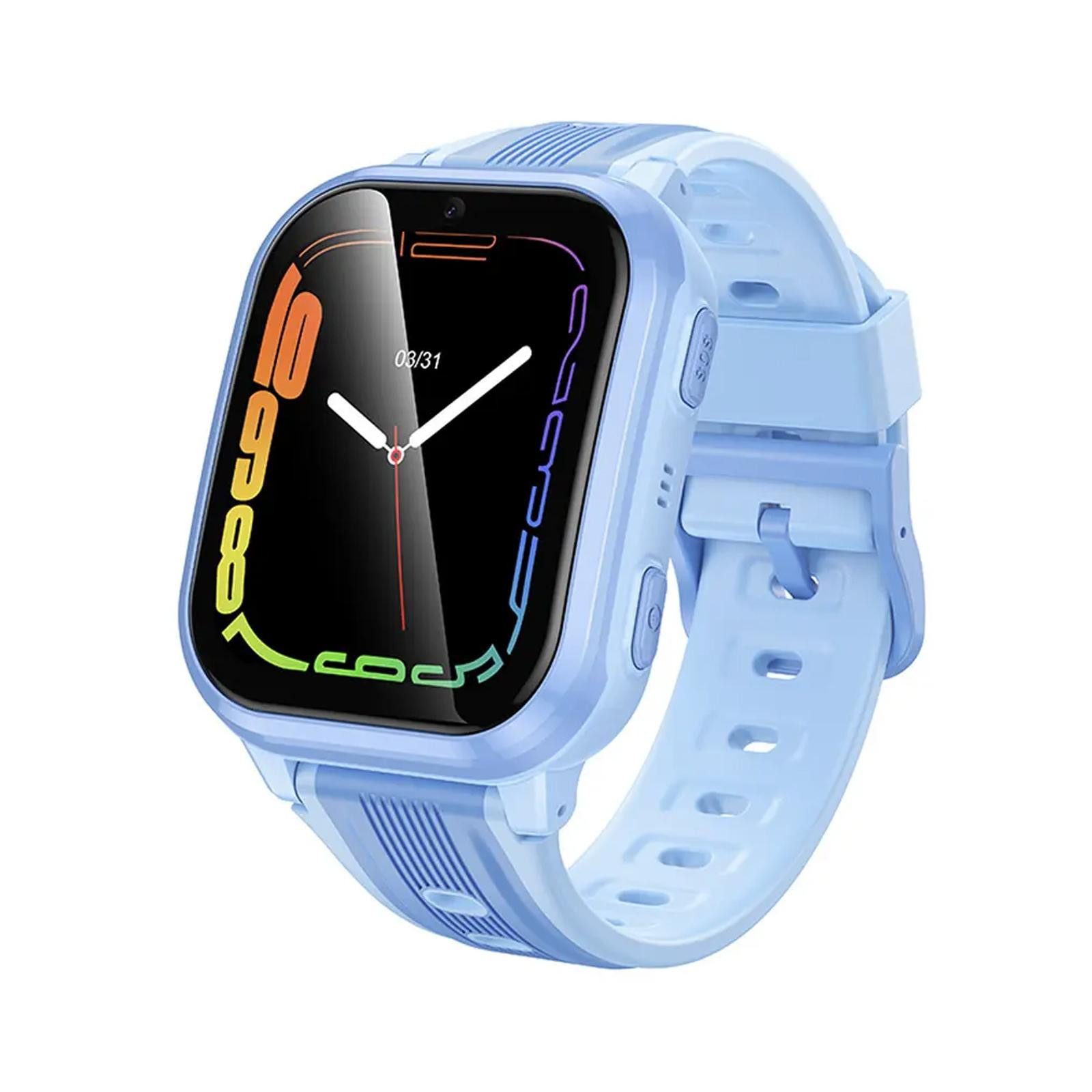 hoco. Y108 Kinder Smartwatch (1,69 Zoll, geschlossenes Echtzeit-Betriebssystem (RTOS), 4G GPS Uhr Telefon Videoanruf Ortung SOS Kinderuhr SIM Karte Schwarz