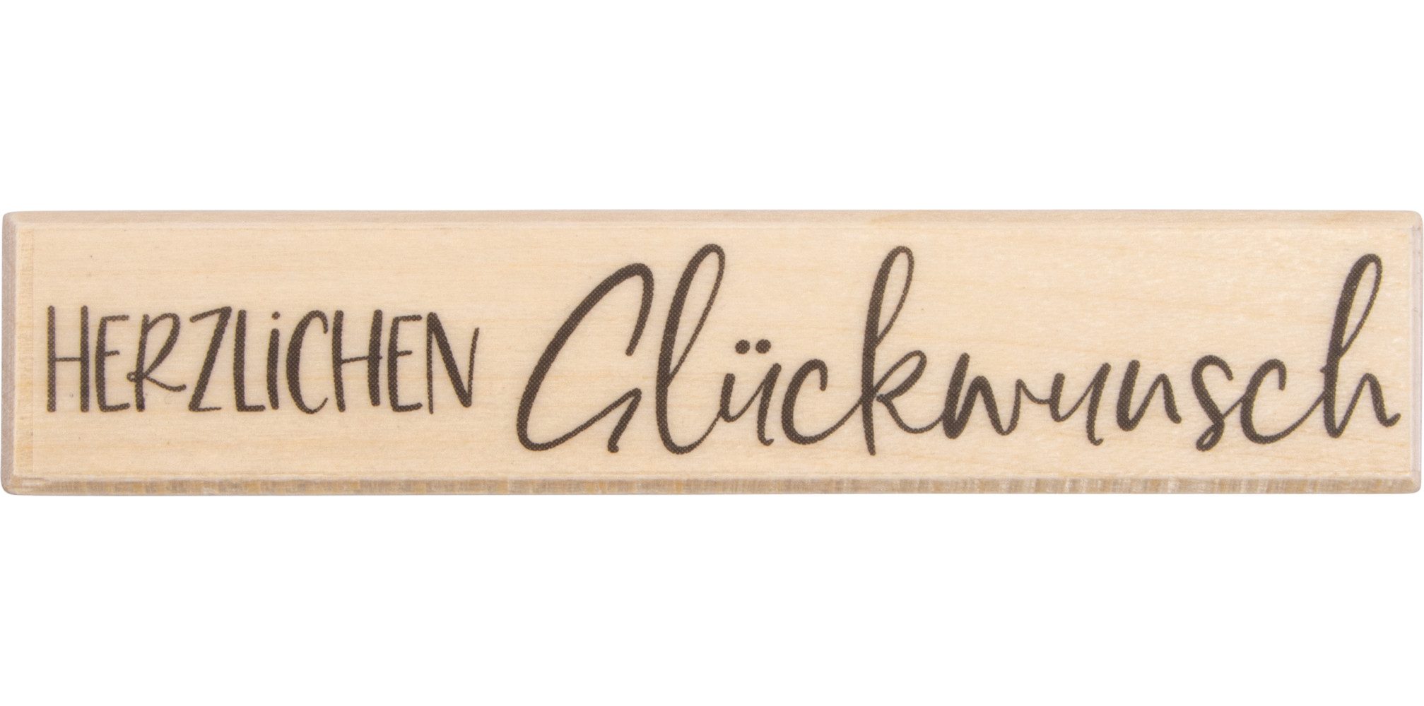 Butterer Stempel Stempel Herzlichen Glückwunsch, 2 x 10 cm