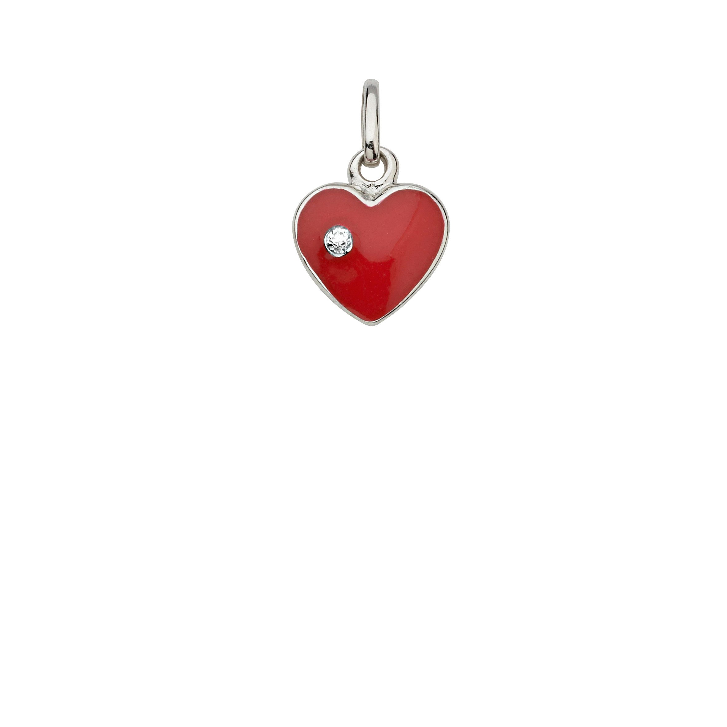 Firetti Kettenanhänger Schmuck Geschenk Silber 925 Halsschmuck Anhänger Herz, mit Zirkonia (synth)
