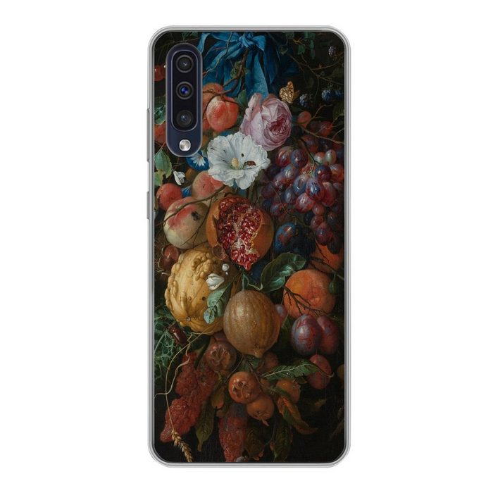 MuchoWow Handyhülle Früchte und Blumen - Gemälde von Jan Davidsz. de Heem Handyhülle Samsung Galaxy A30s Smartphone-Bumper Print Handy