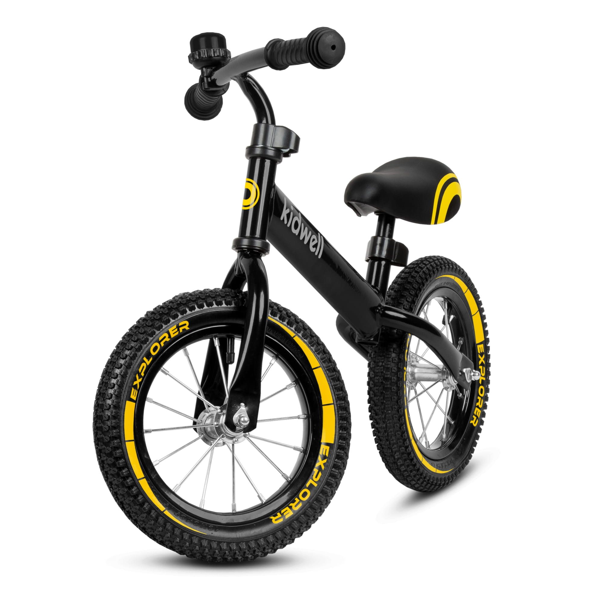 COIL Fahrrad-Laufrad Lauflernrad, Kinderlaufrad, Rutscher, Balance Bike, Stahlrahmen, 12-Zoll-EVA-Räder, maximales Gewicht 30 kg, Lenkerlager