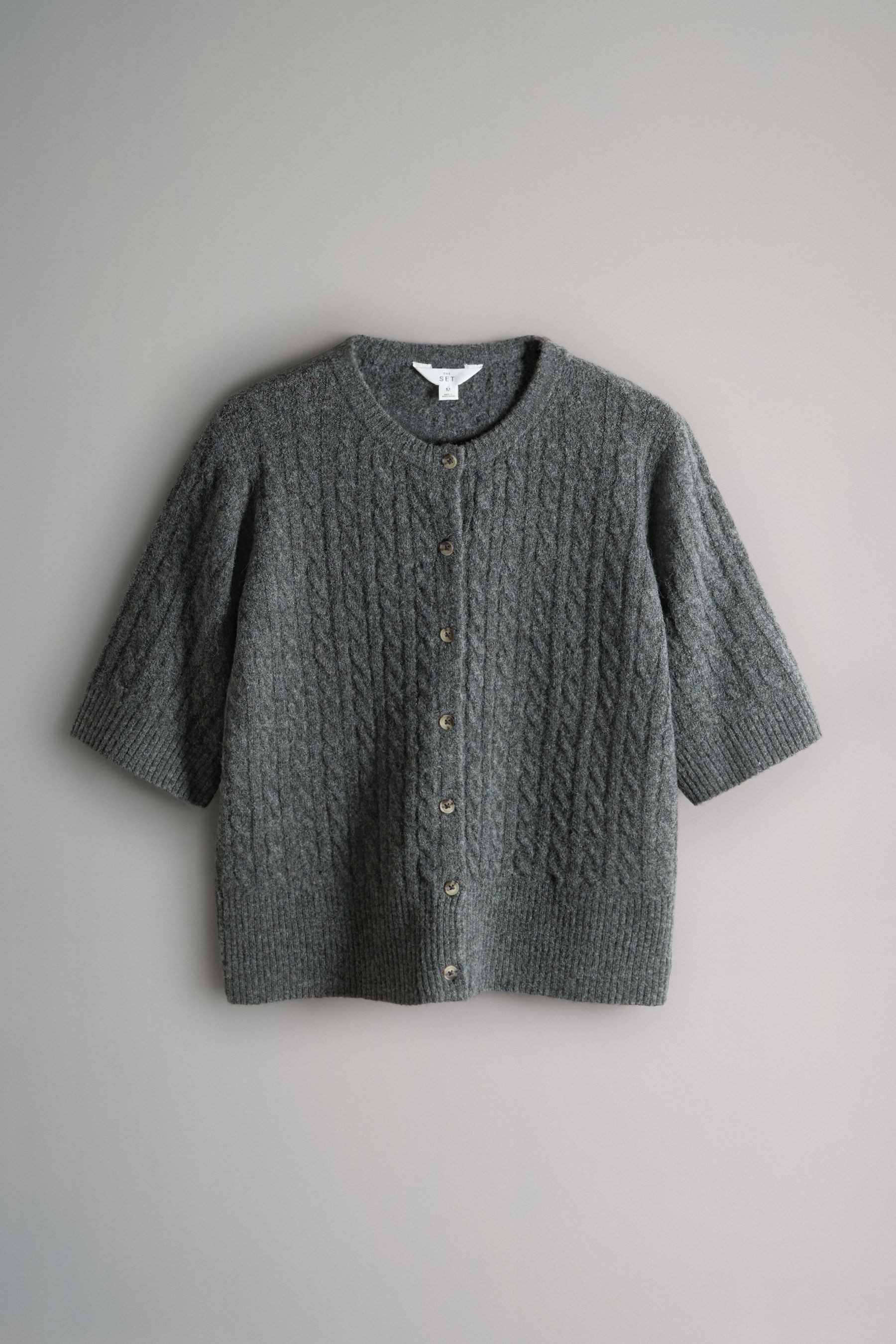 The Set Strickjacke The Set Kurzärmelige Strickjacken, 2er-Pack (2-tlg) günstig online kaufen