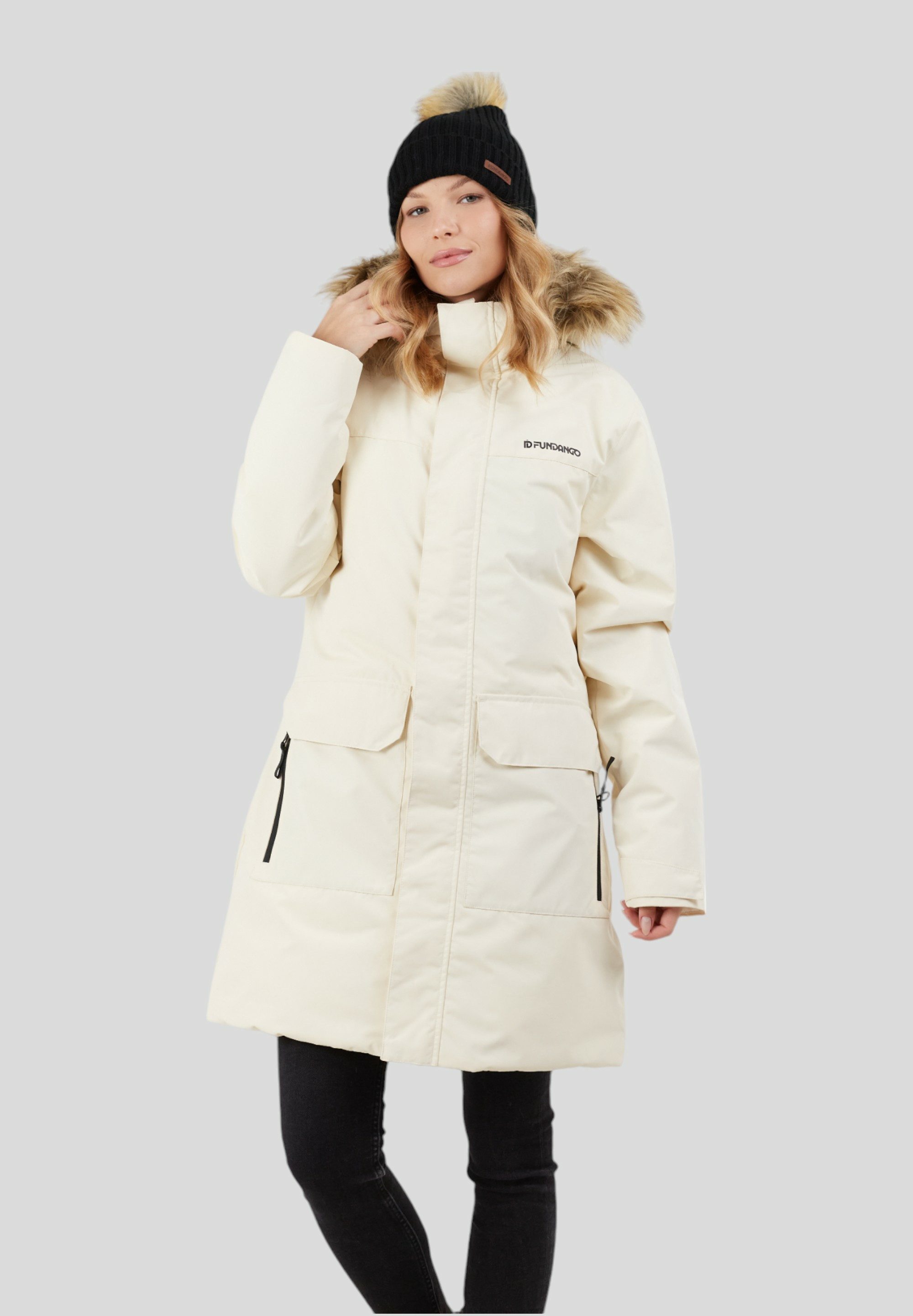 Fundango Winterjacke Georgina Parka Perfekt für nasse, regnerische Bedingungen