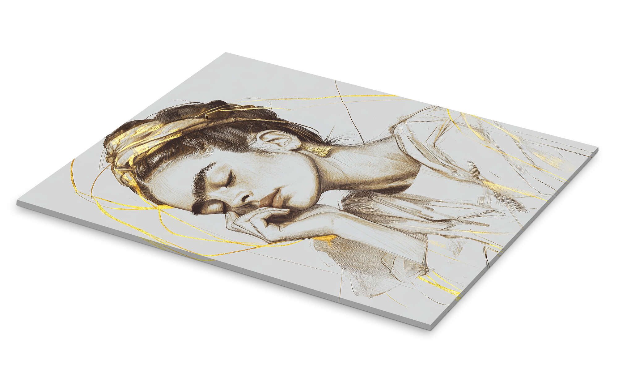 Posterlounge Wandbild Frida Kahlo verträumt, DejaReve, erhältlich als Poste günstig online kaufen