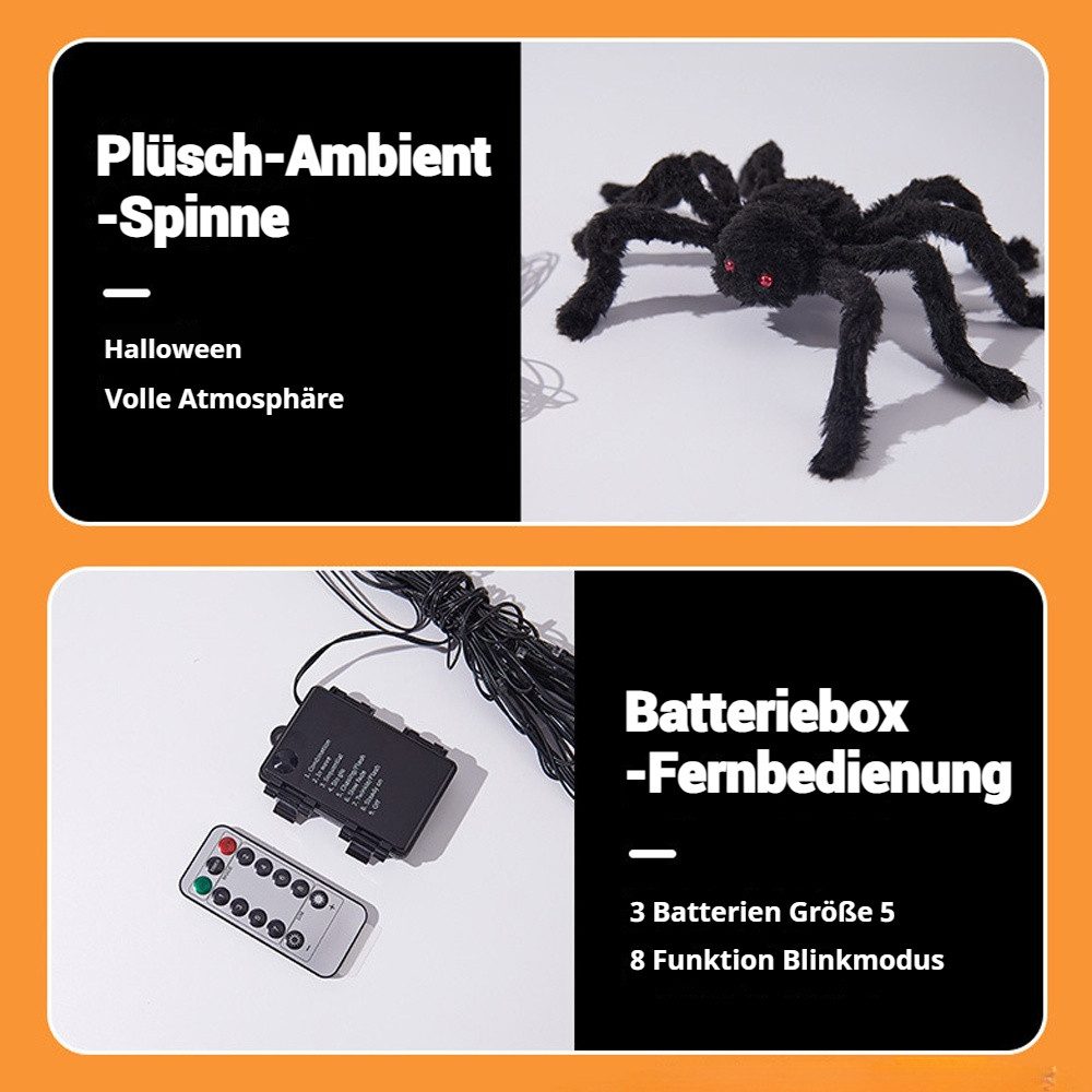 QUBEBU Lichternetz Spinnweben Lichterkette Halloween Dekoration günstig online kaufen
