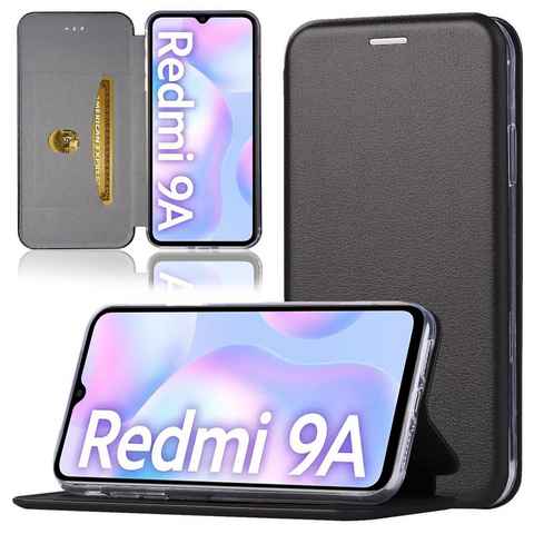 Numerva Handyhülle Hardcover Etui Handy Tasche für Xiaomi Redmi 9A / 9i / 9AT, Schutz Hülle Flip Cover Klapp Hülle Etui