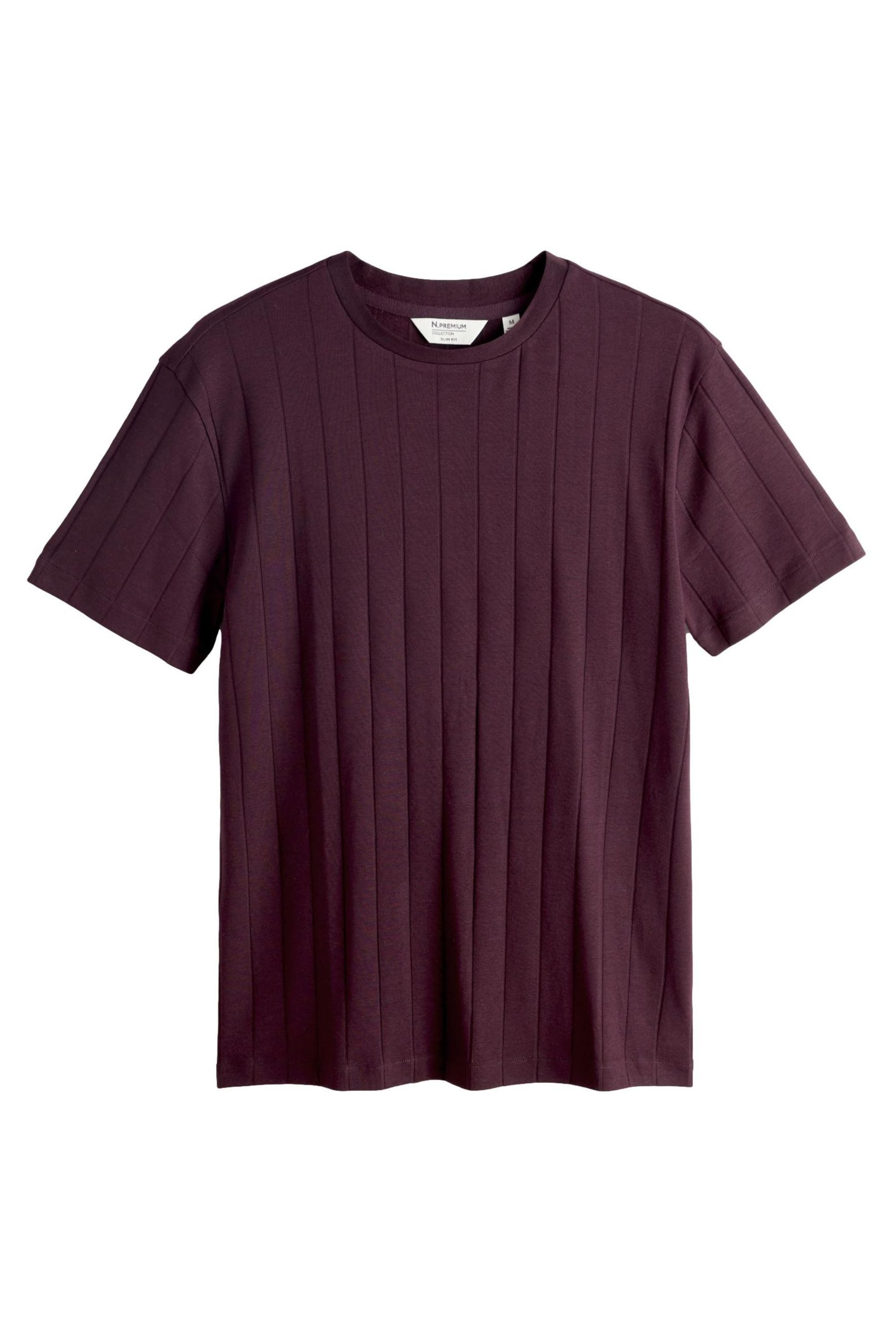 T-Shirt T-Shirt aus strukturiertem Modal-Baumwollgemisch