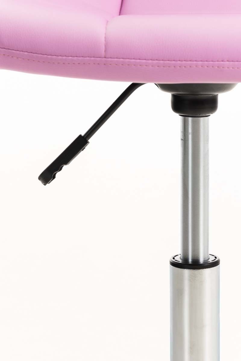 Schreibtischstuhl CLP und Emil Kunstleder, drehbar höhenverstellbar pink