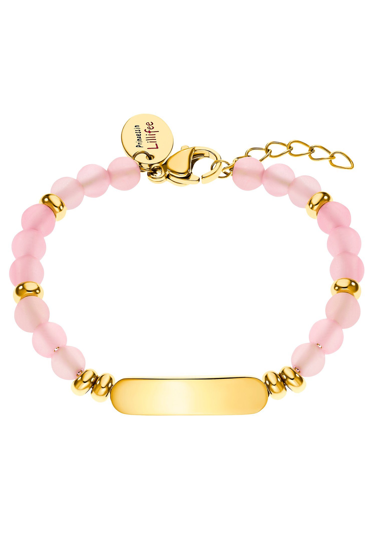 2033366, Prinzessin Quarz, Achat Lillifee Armband 2033368, mit gelbgoldfarben-rosa