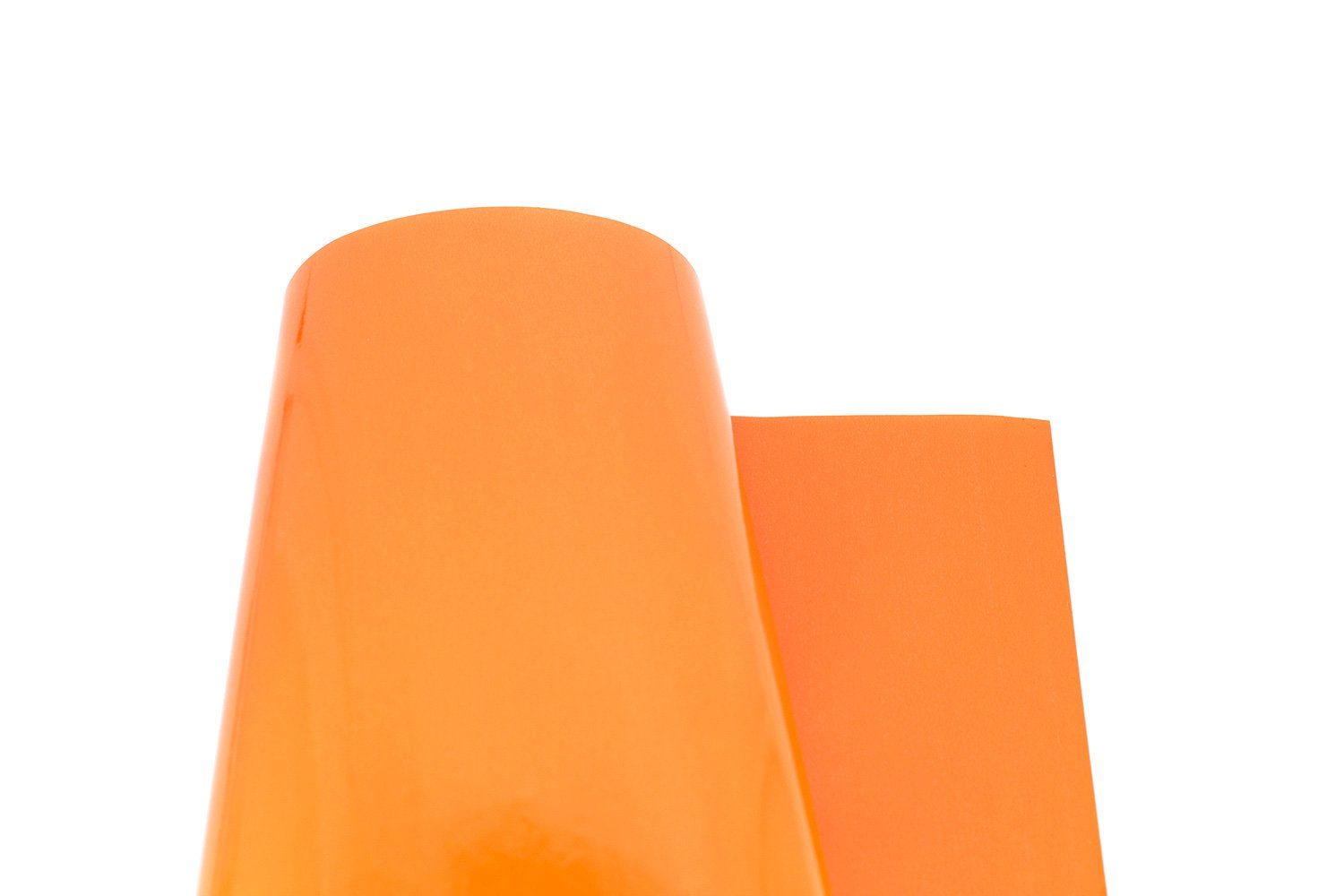 Orange 2m x Geschenkpapier, glänzend Star 70cm einfarbig Geschenkpapier Rolle