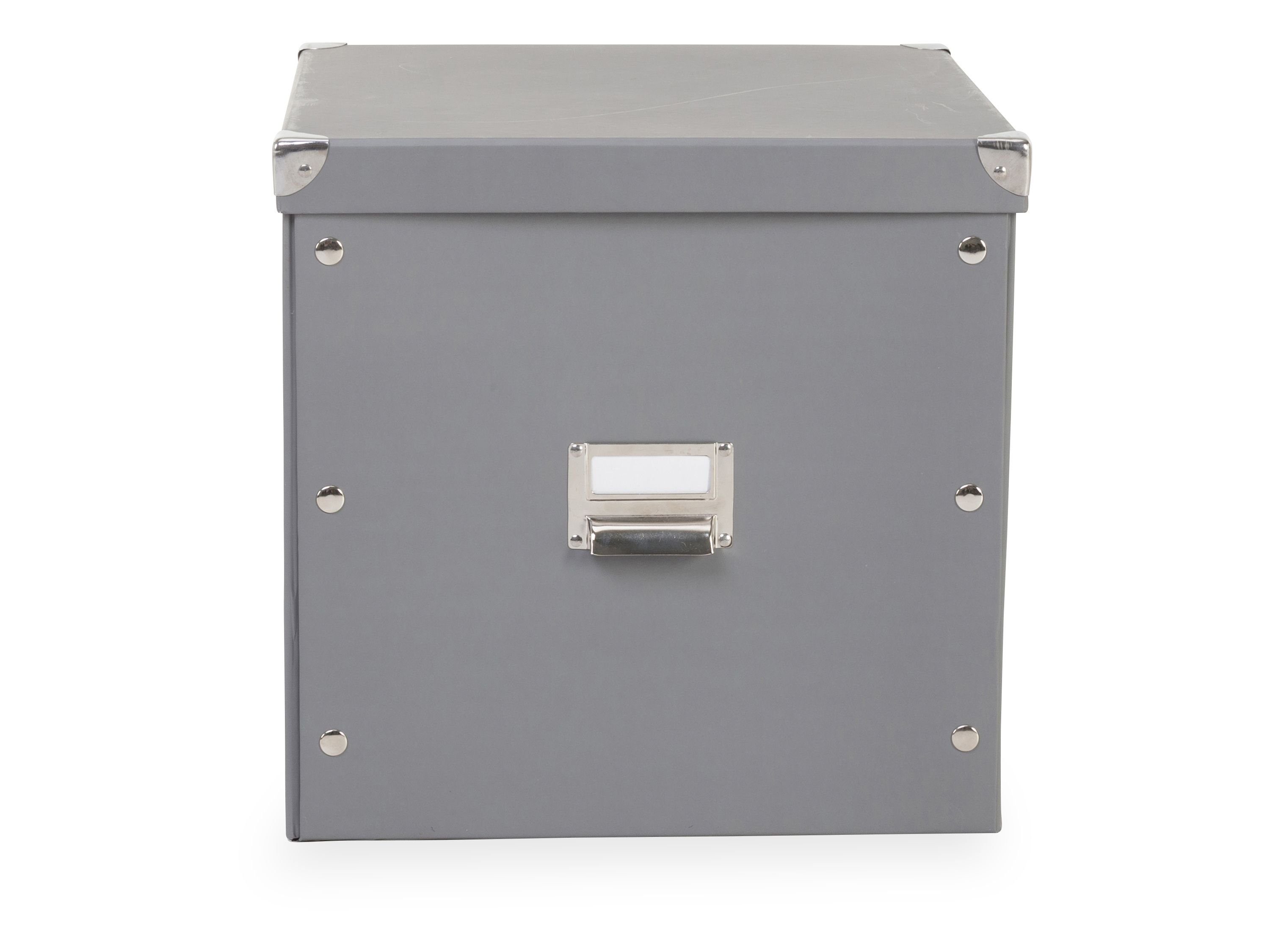 Zeller Present Aufbewahrungsbox Box zeller cm grau BONNY Box, cm) (BHT BHT 34x33x32 34x33x32