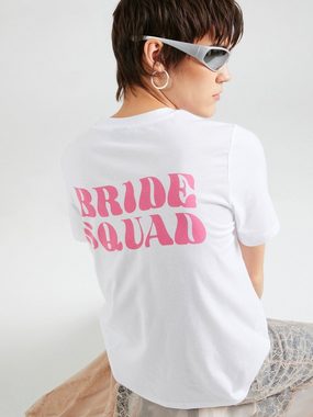 pieces T-Shirt BRIDE (1-tlg) Plain/ohne Details