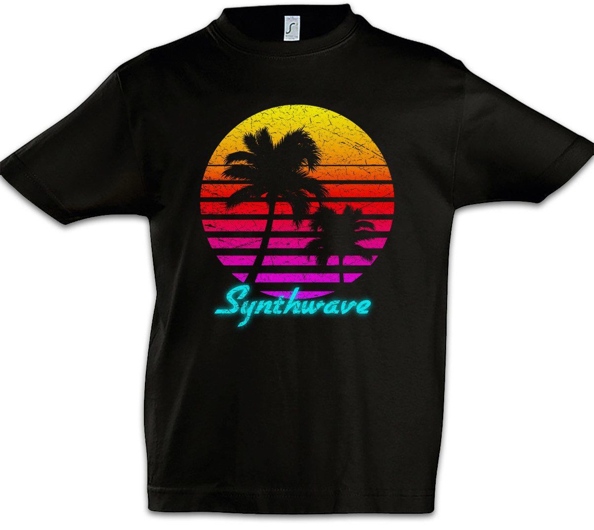 Print-Shirt Synthwave I Kinder T-Shirt Attack Decay Sustain Release Audio LFO Wave