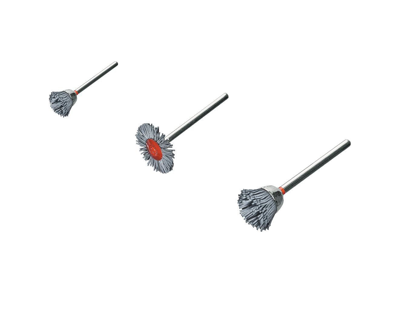 Lessmann Drahtbürste Lessmann Miniaturbürsten Set (3 mm Schleifborsten, je einer