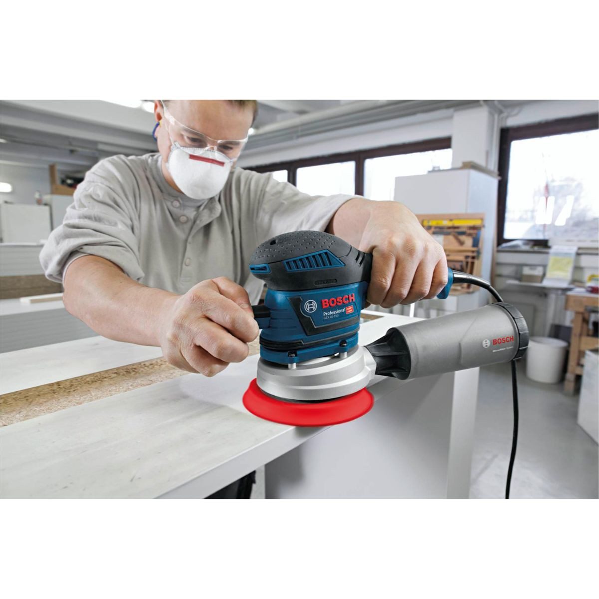 BOSCH Poliermaschine GEX 40-150 Karton Exzenterschleifer