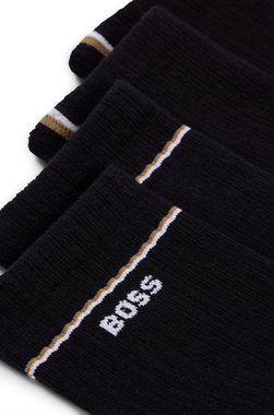 BOSS Socken 2P QS Iconic CC W (Packung, 2-Paar, 2er) mit BOSS-Logoschriftzug