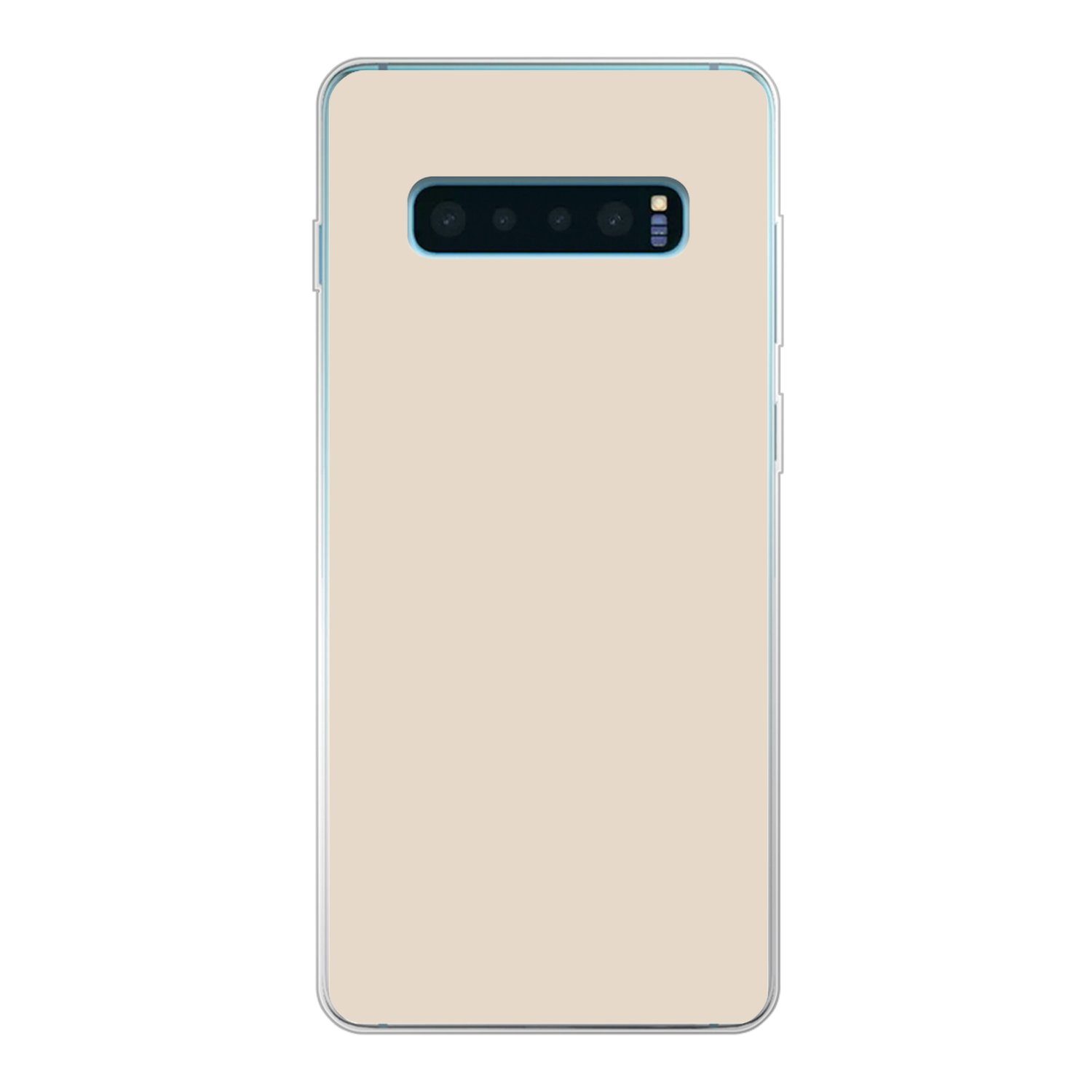 Handyhülle für Samsung Galaxy S10 Plus Beige - Unifarben