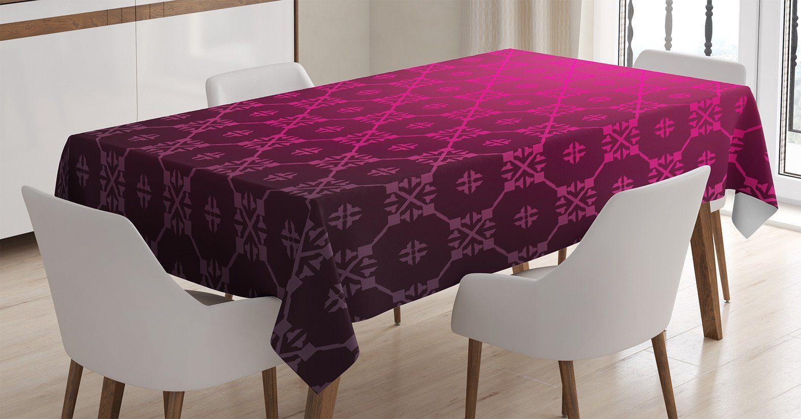 Abakuhaus Tischdecke Farbfest Waschbar Für den Außen Bereich geeignet Klare Farben, Damast Mittelalterlicher Stil Stripes | Tischdecken
