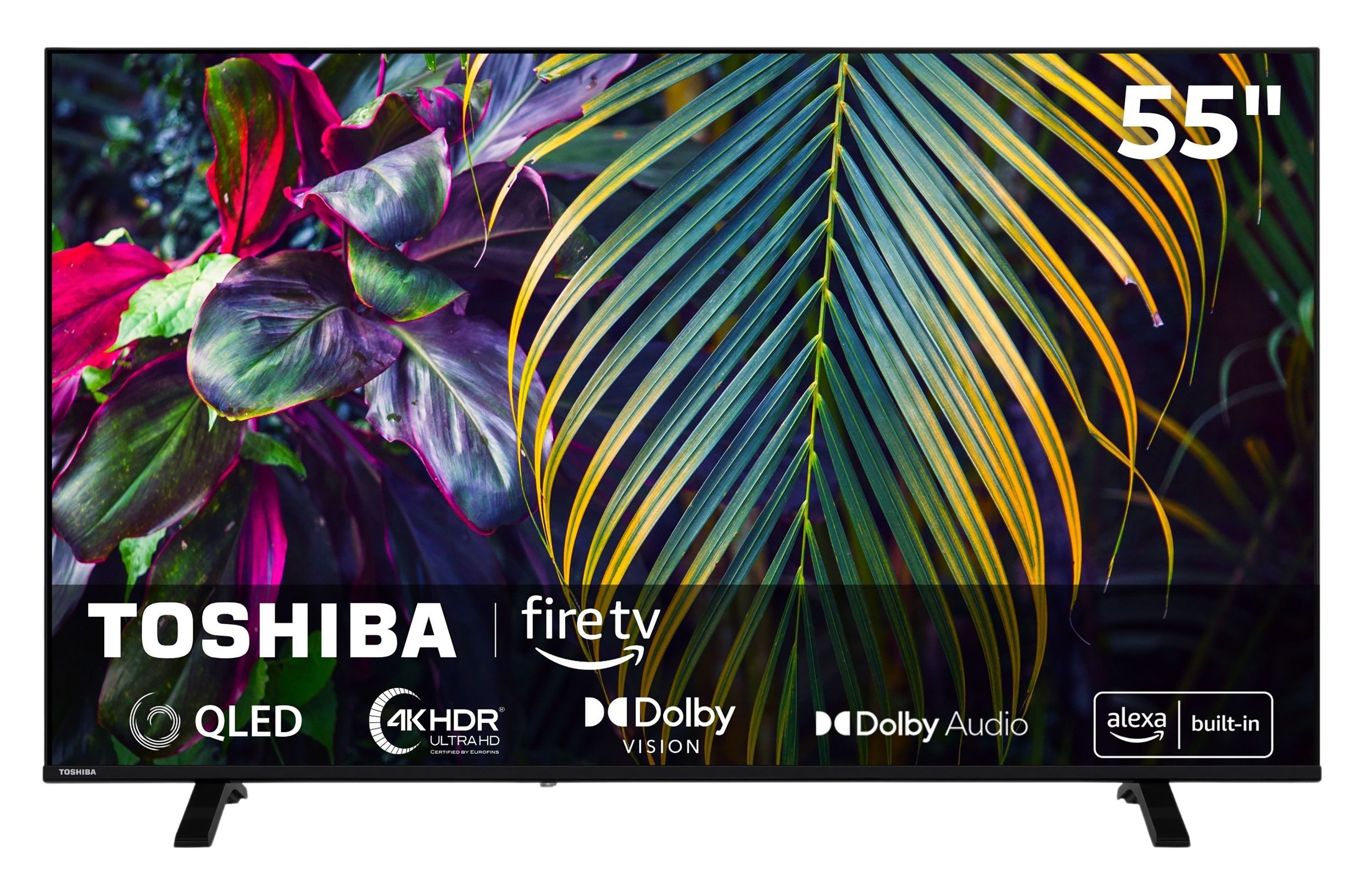 Toshiba 55QF2663DAZ QLED-Fernseher (139 cm/55 Zoll, 4K Ultra HD, Fire TV, Fire TV, HDR Dolby Vision, Triple-Tuner, Alexa Built-In)