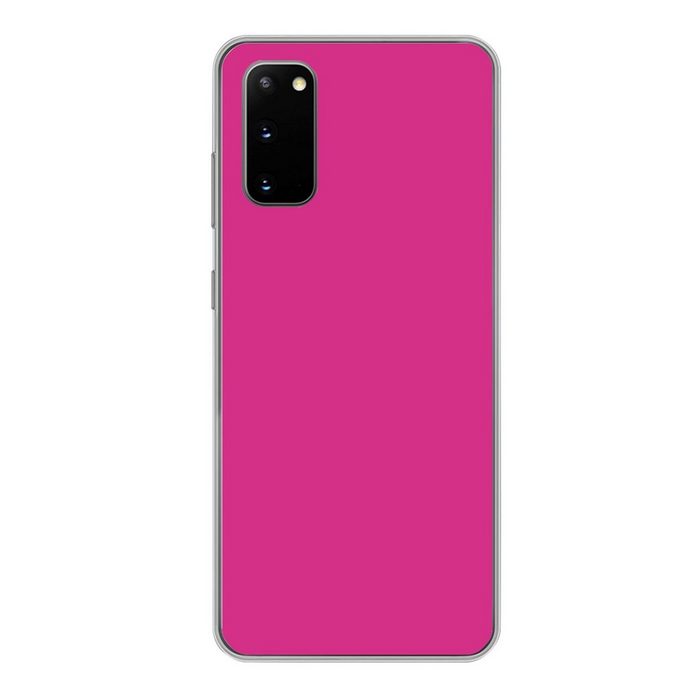 MuchoWow Handyhülle Fuchsia - Neon - Farben Phone Case Handyhülle Samsung Galaxy S20 Silikon Schutzhülle