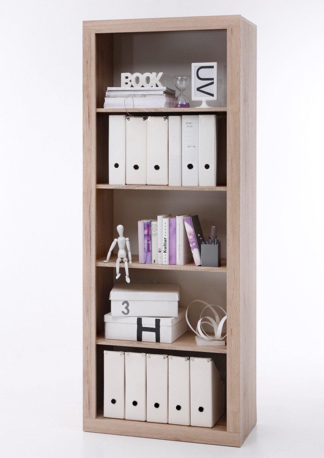 bv-vertrieb Standregal Büroregal Bücherregal san remo Eiche