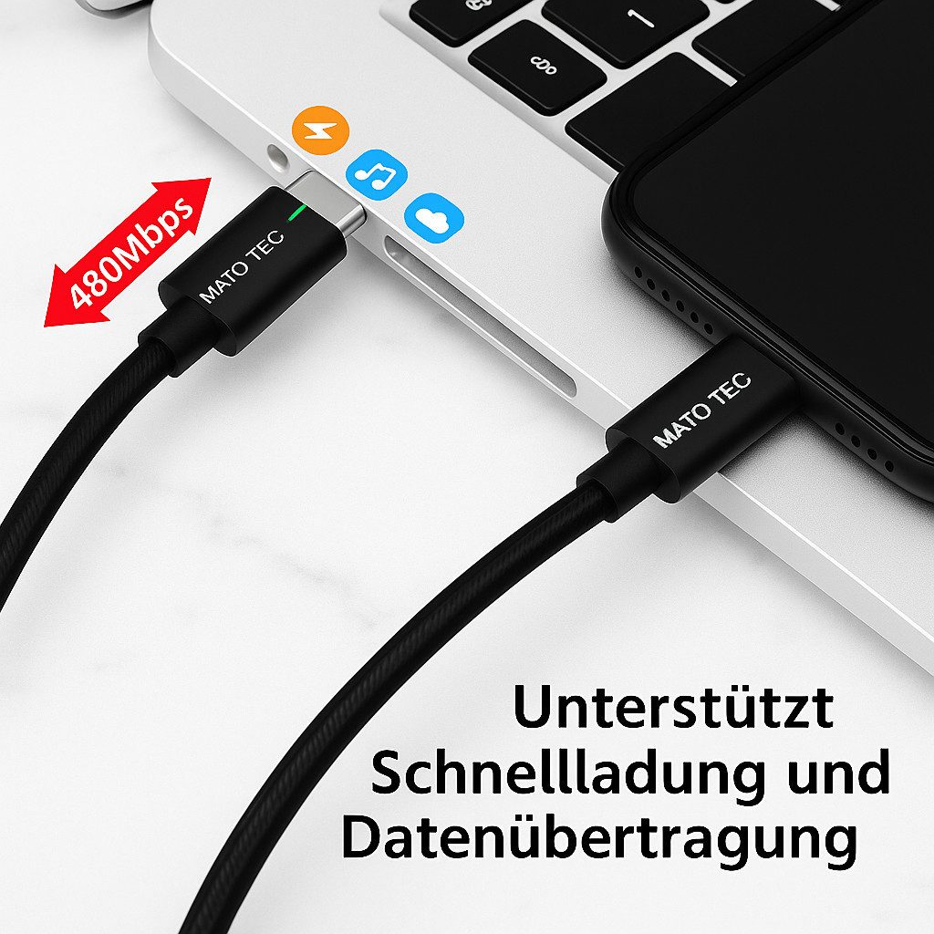 Alpha Electronics Schnellladekabel passt für Samsung Galaxy S23 S22 S21 S20 S10 + Ultra Smartphone-Kabel, USB-C, USB-C (100 cm), Datensynchronisationskabel fast – Bild 5 von 5