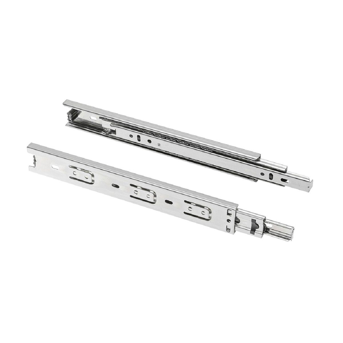 MS Beschläge Teleskopauszug 1 Paar Schubladenauszüge h 35mm Vollauszug Metall, einfacher Teleskopauszug in 35mm Höhe