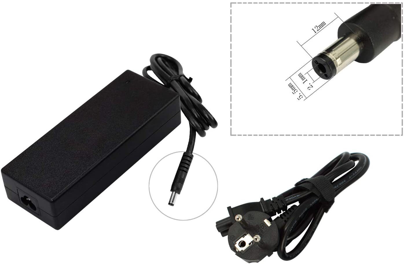 PowerSmart CP100L1302E.001 Batterie-Ladegerät (1,80A für 48V Elektrofahrrad Bafang BC D301, BC E401, BCD301, BCE401, 100V-240V (Eingang), 54,60V (Ausgang)