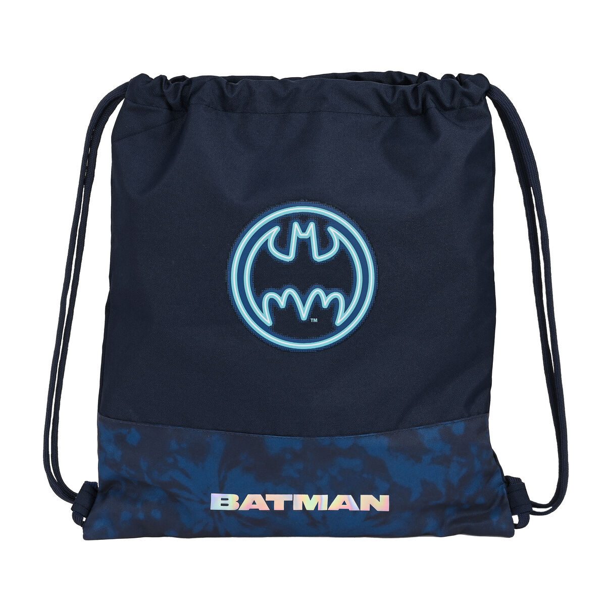 Batman Rucksack Rucksacktasche mit Bändern Batman Legendary Marineblau 35x40x1 cm