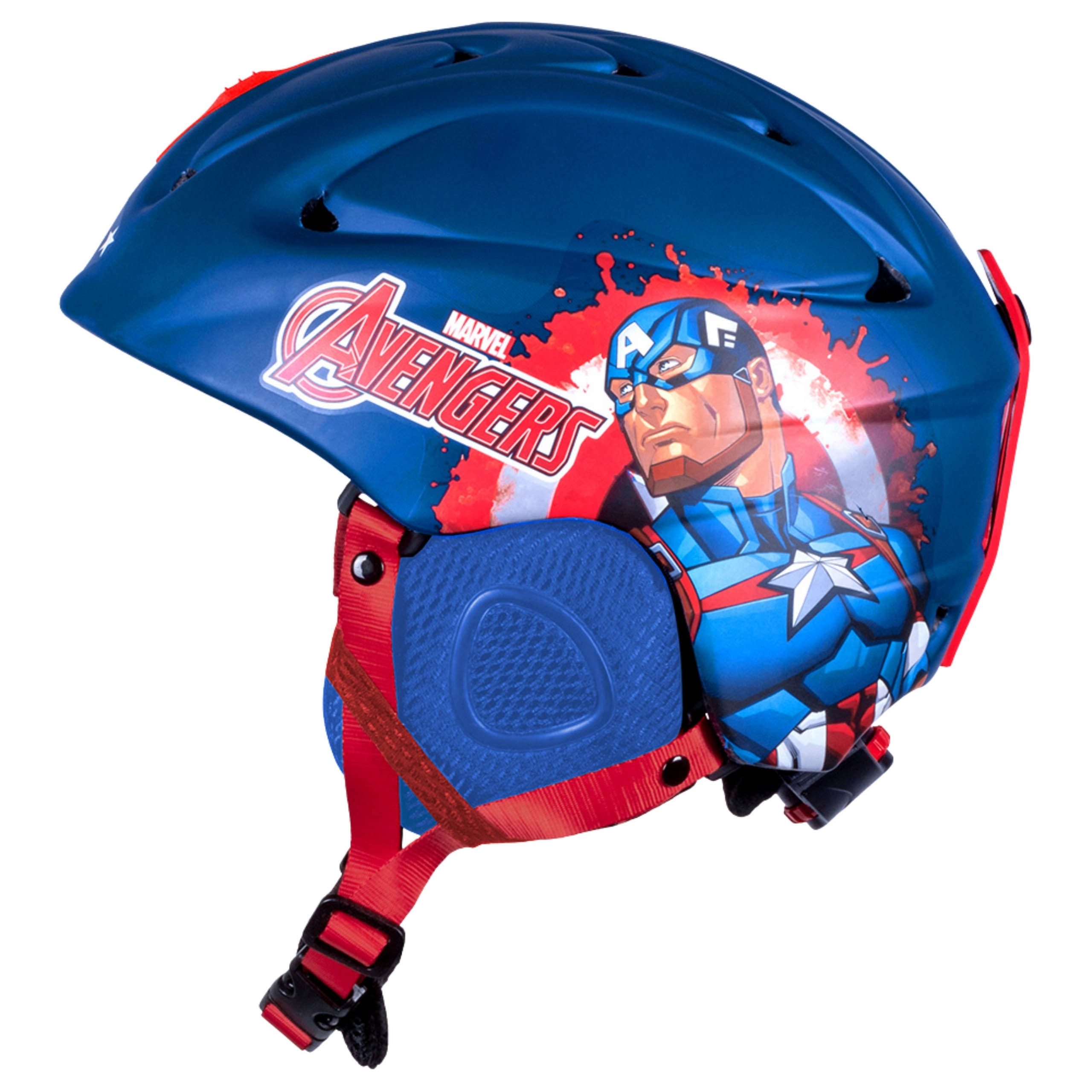 MARVEL Skihelm Avengers Captain America Ski- und Snowboardhelm Jungen 55–58 cm