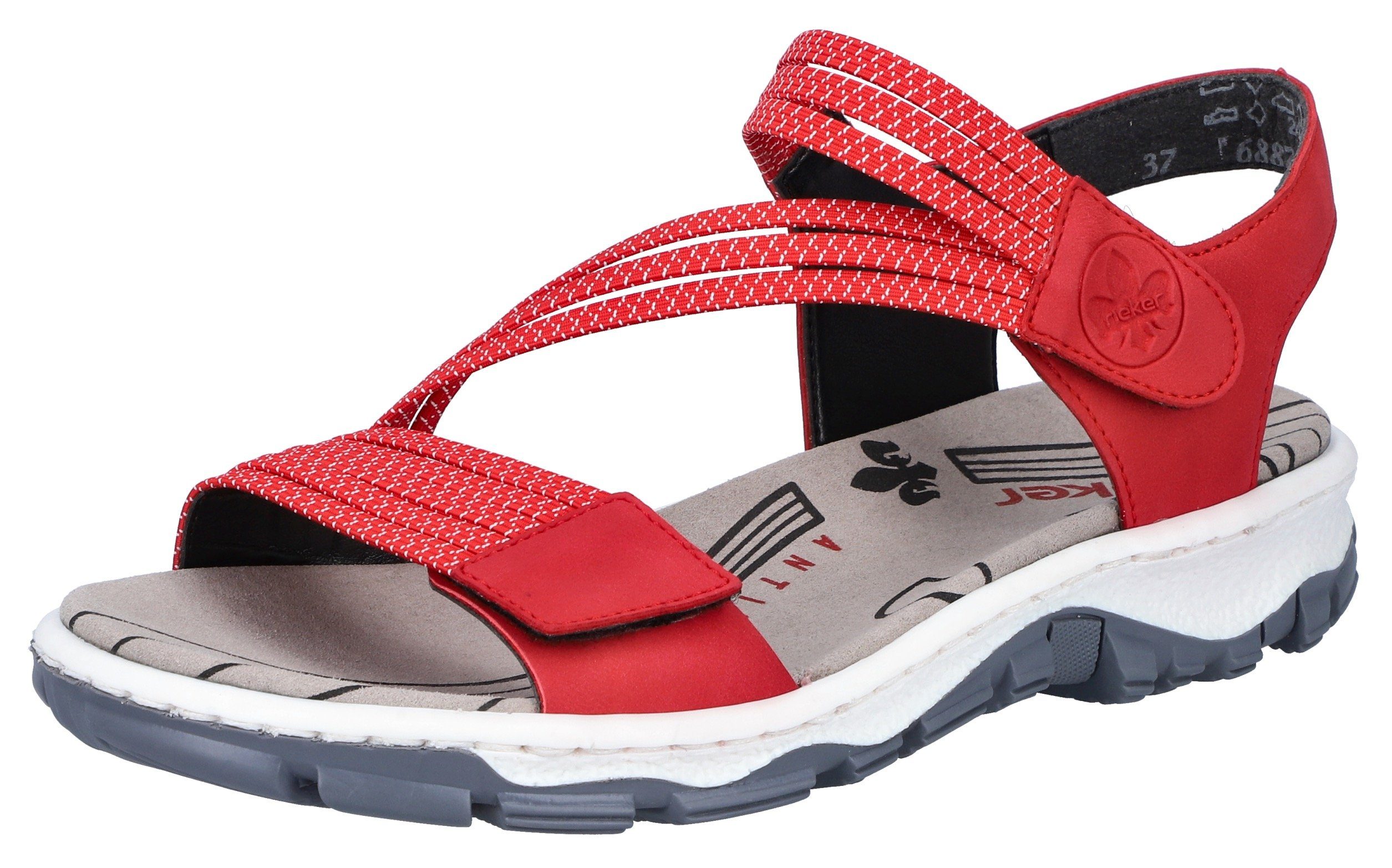 Rieker Riemchensandale, Sommerschuh, Sandalette, Klettschuh, im Sportslook