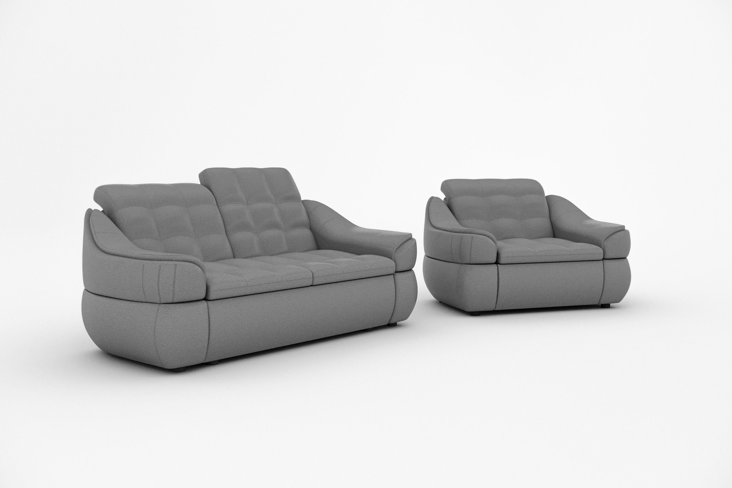 aus Polstergarnitur Sofa Stylefy 2-Sitzer Design Alisa, bestehend Sessel, (2-tlg), Modern und (Set