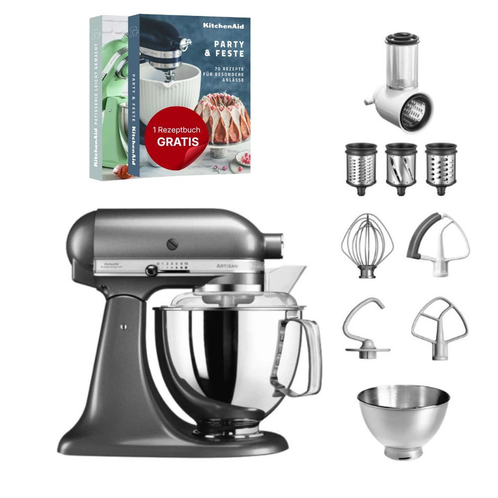 KitchenAid Küchenmaschine KitchenAid 4,8 L 5KSM175 Artisan Küchenmaschine Beginnerset