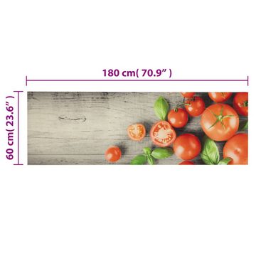 Fußmatte Küchenteppich Waschbar Tomaten 60x180 cm Samt, vidaXL, Rechteckig