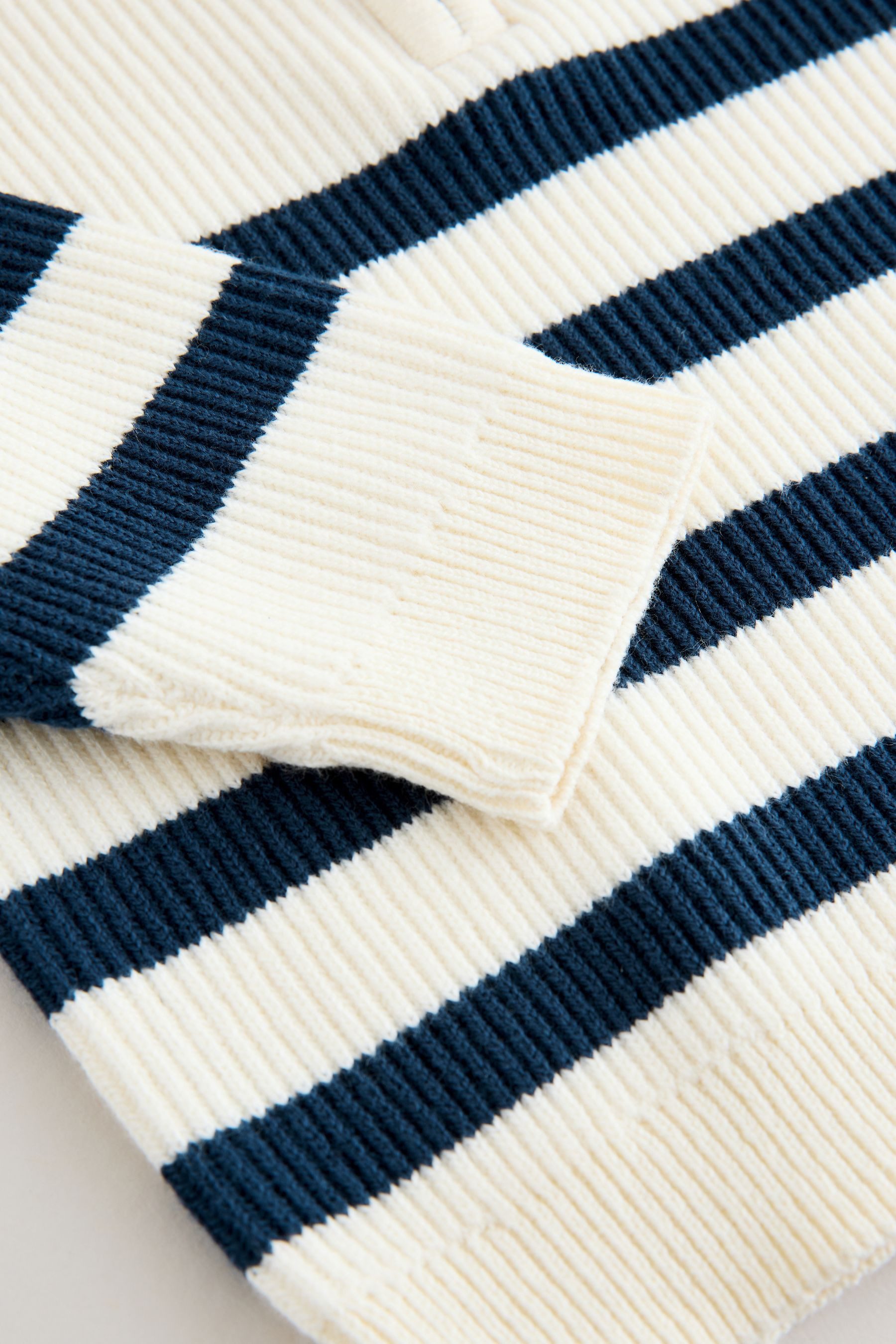 Next Troyer Strickpullover mit 1/4-Reißverschluss (1-tlg)