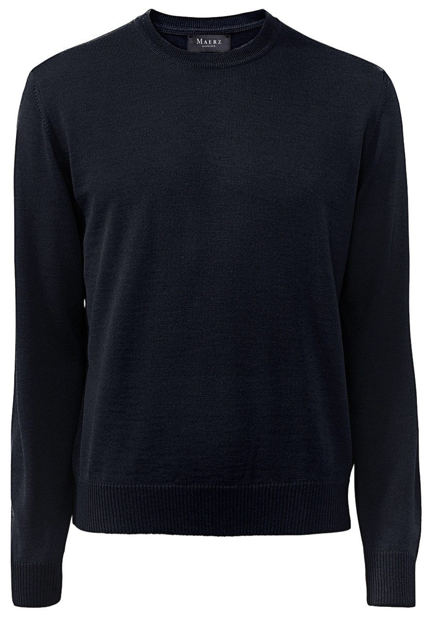 MAERZ MUENCHEN Pullover aus Merinowolle Farbe dunkelblau Größe: 60 günstig online kaufen