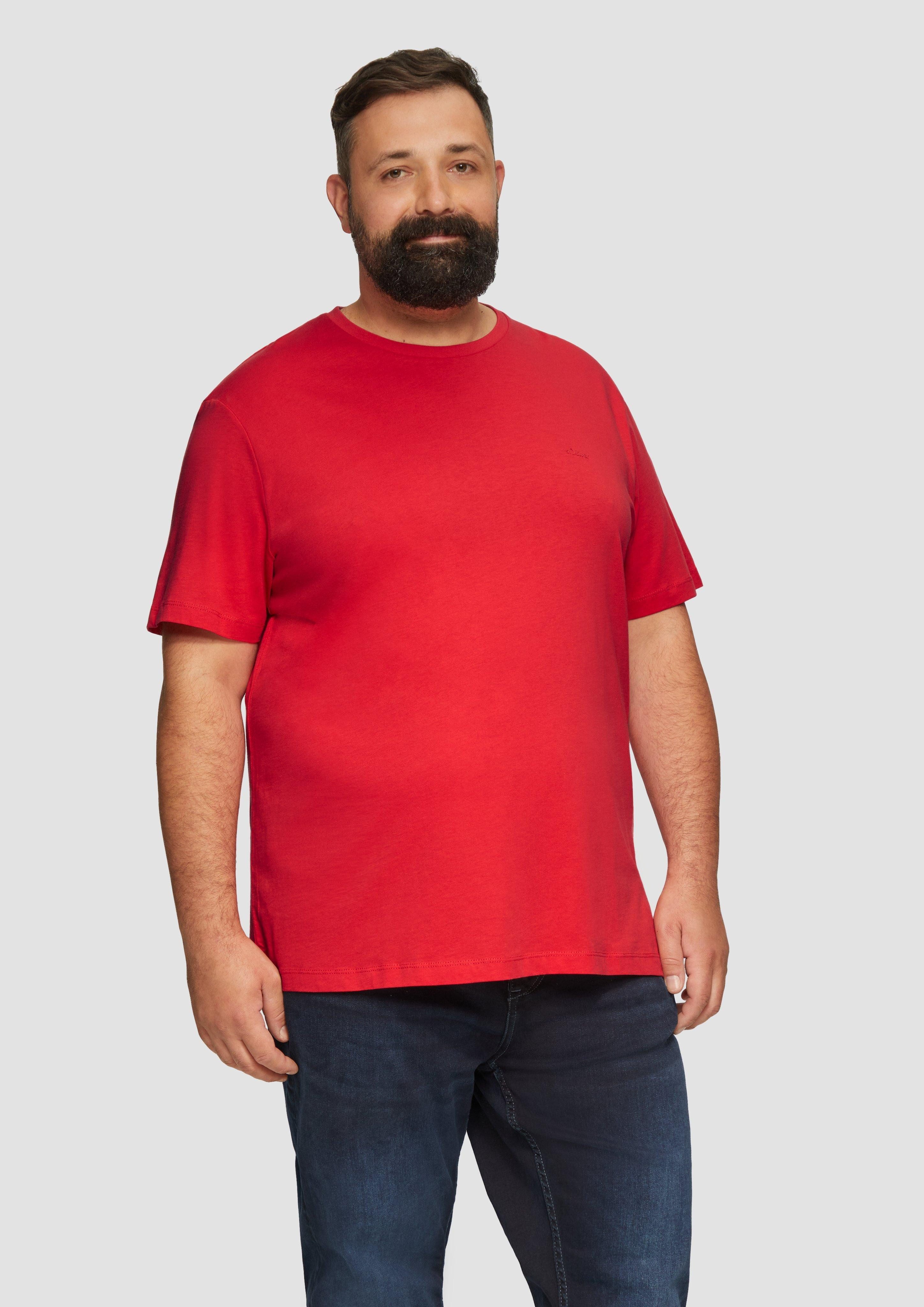 s.Oliver Kurzarmshirt T-Shirt aus reiner Baumwolle günstig online kaufen