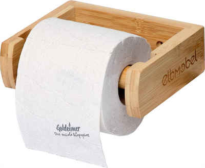 elbmöbel Toilettenpapierhalter Elbmöbel Toilettenpapierhalter Bambus FSC (mit abnehmbarem Rollenhalter)