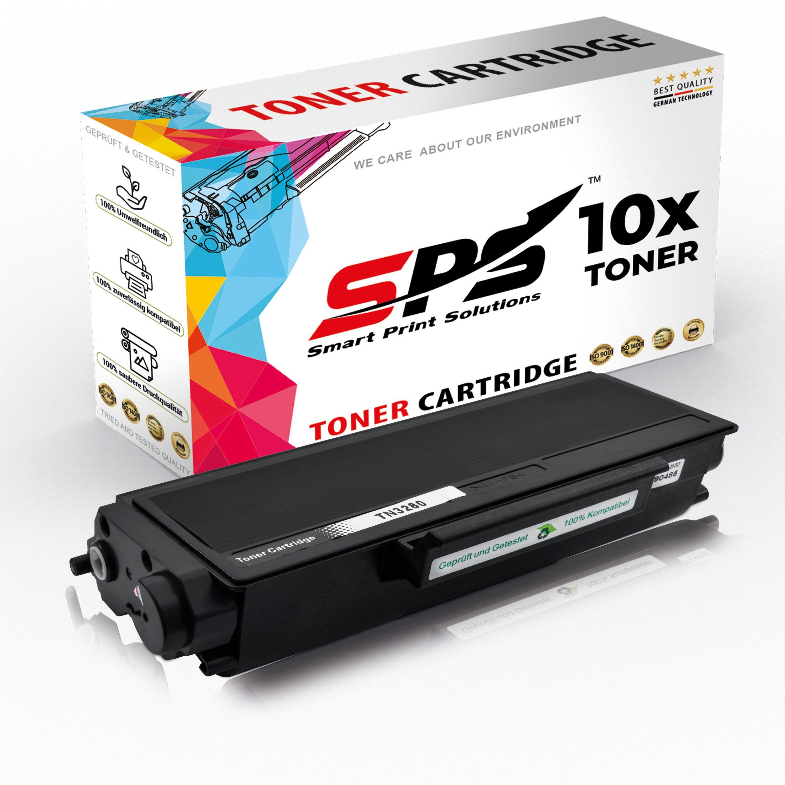 SPS Tonerkartusche Kompatibel für Brother DCP-8070 TN-3280, (10er Pack) | Tonerpatronen
