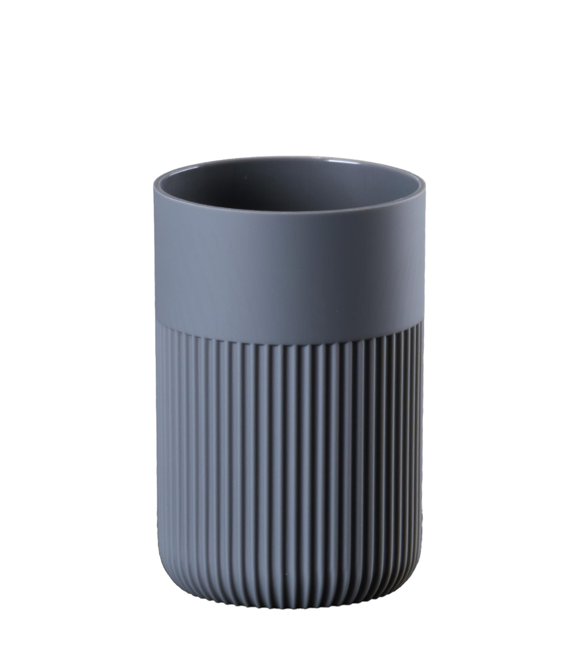 Ridder Badaccessoire-Set Aufbewahrungsbecher Selma hellgrau