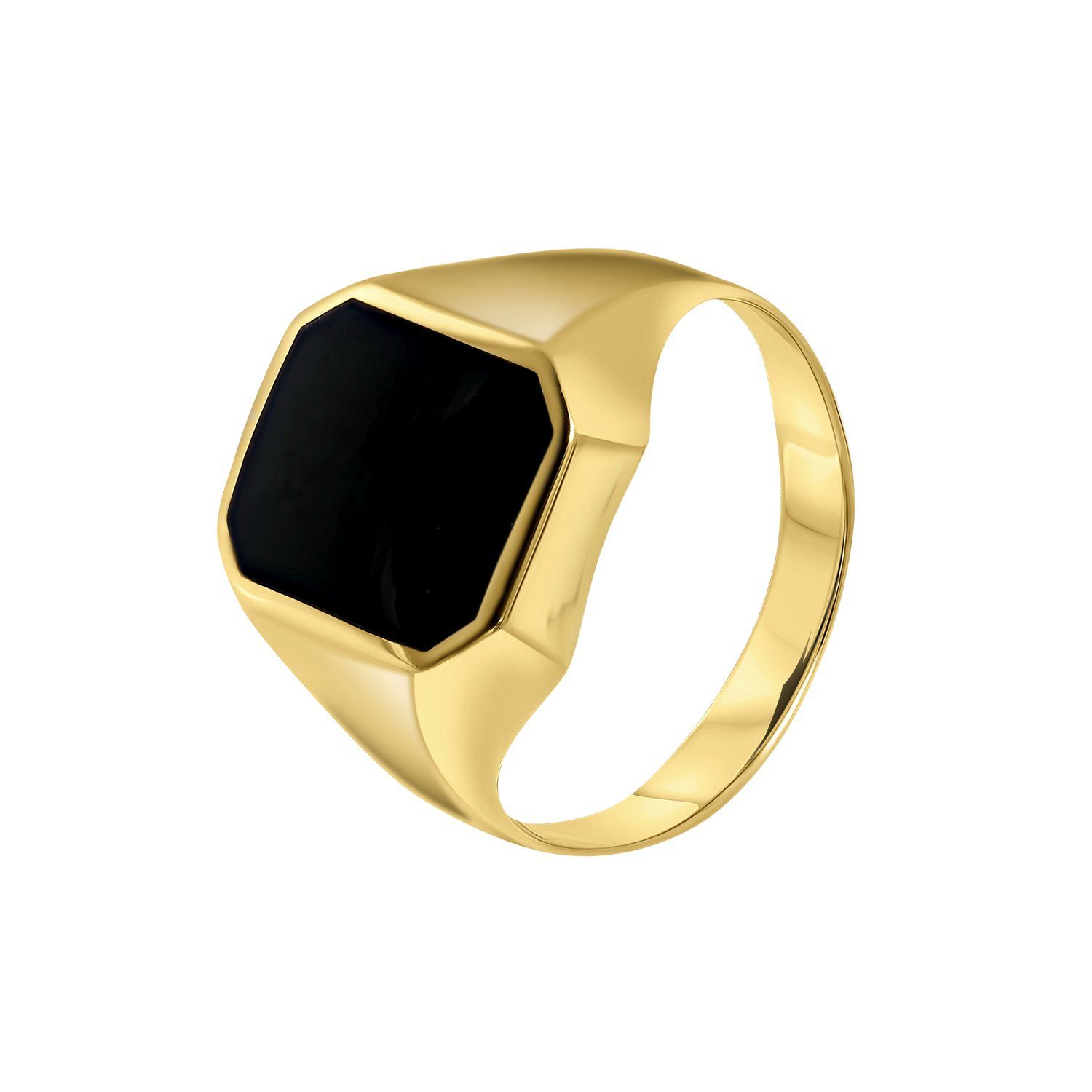LUCARDI Siegelring Ring - 585 Gold - Gold - Edelstein - Herren