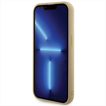 Guess Smartphone-Hülle Guess Apple iPhone 15 Pro Max Schutzhülle Disco Metal Script Gold