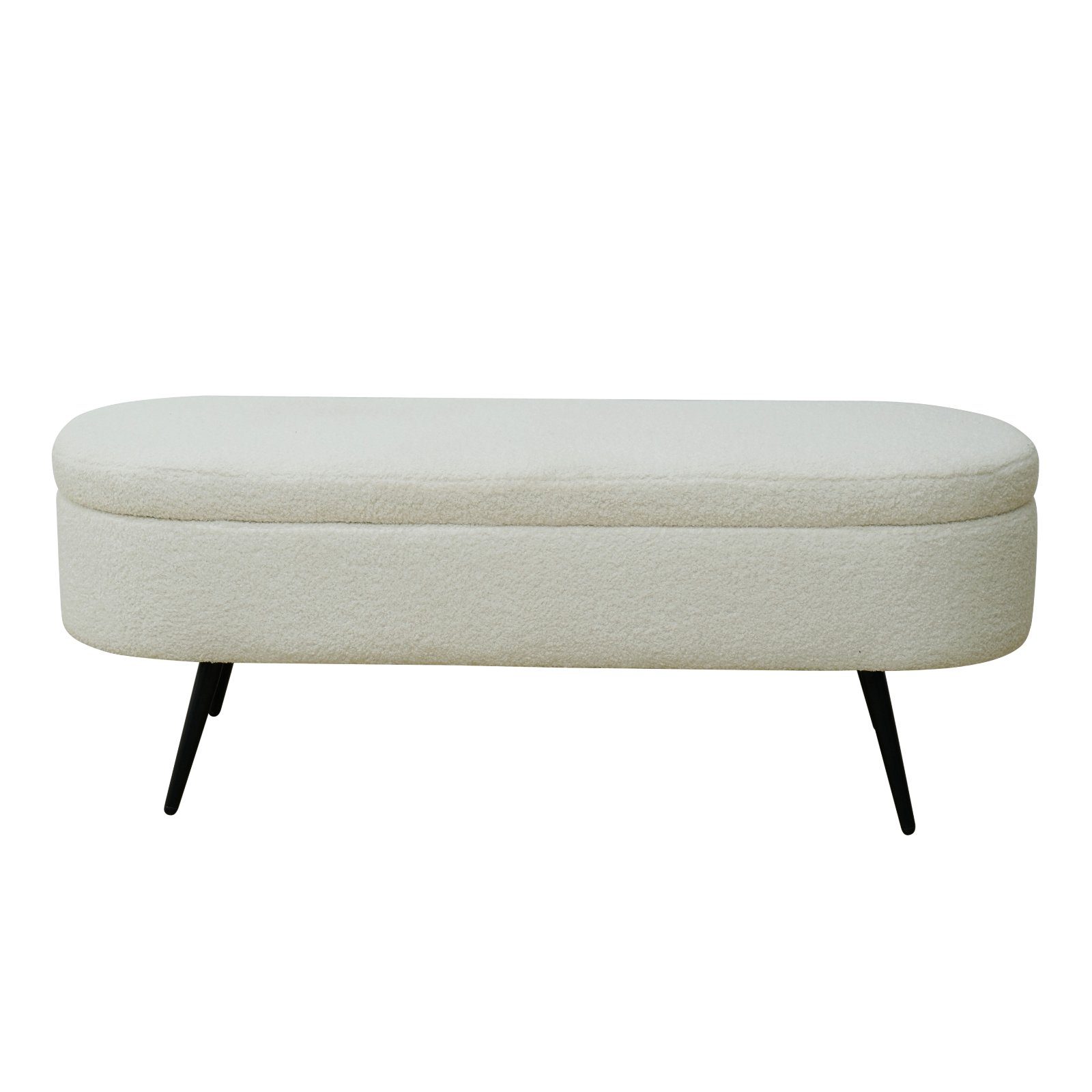 SVITA Sitzbank IVY, mit Stauraum, Ottomane, Hocker, Teddybezug, Weiß günstig online kaufen