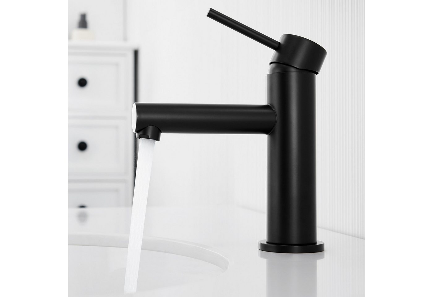 Thumbnail - CECIPA MAX Waschtischarmatur Badarmatur Armatur (Edelstahl, 1-St., Wasserhahn Bad) Mischbatterie Waschbecken