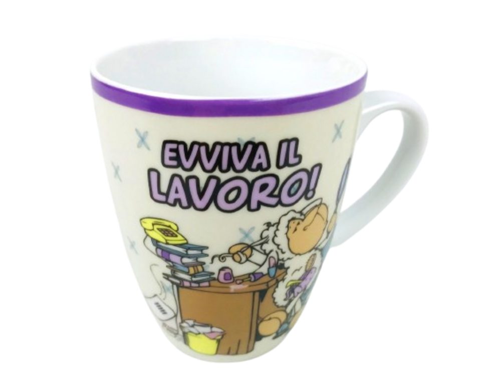 Nici Tasse Tasse Nici Tasse Schaf Evviva Il Lavoro Kaffeetasse, 1-tlg., Porzellan